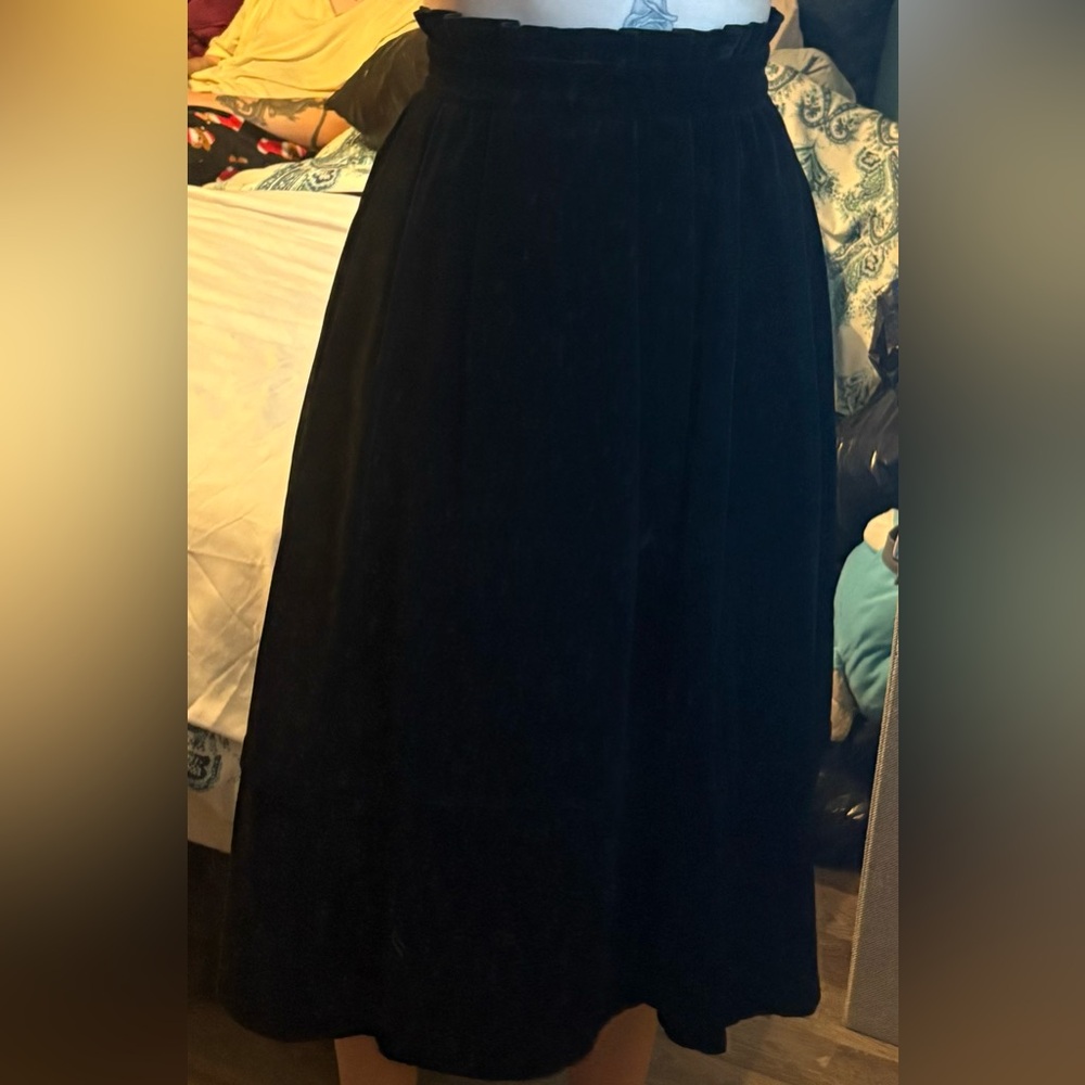 Moda Elegant Black Maxi Skirt
